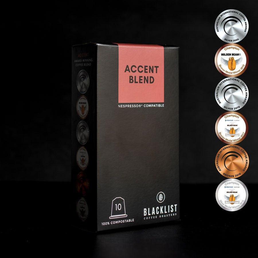 PRE ORDER: Accent Blend Nespresso Compatible Capsules (Box of 10)
